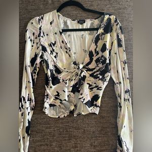 Pacsun tie front top